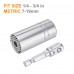 Universal Socket Wrench Set, 7mm-19mm Wrench, 4 Pieces Tool, with Power Drill Adapter, for DIY