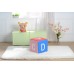 Kids Children's PU Leather Learning Upholstered Stool Toddler Chair - Letters - MSF02