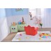 Kids Children Diamond Crown PU Leather Sofa Set with Footstool  - Red - MSF15