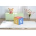 Kids Children's PU Leather Learning Upholstered Stool Toddler Chair - Numbers - MSF01