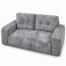 Loveseat Sofa, Black Corduroy Couch with 2 Cup Holders Loveseat Sofa, Black Corduroy Couch with 2 Cup Holders