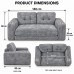 Loveseat Sofa, Black Corduroy Couch with 2 Cup Holders Loveseat Sofa, Black Corduroy Couch with 2 Cup Holders