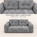 Loveseat Sofa, Black Corduroy Couch with 2 Cup Holders Loveseat Sofa, Black Corduroy Couch with 2 Cup Holders