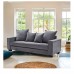 82" inch Modern Sofa, 2 Seater Modular Sofa with Extra Wide Armrests & 4 Throw Pillows for Home, Living Room - 4002