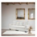 82" inch Modern Sofa, 2 Seater Modular Sofa with Extra Wide Armrests & 4 Throw Pillows for Home, Living Room - 4002