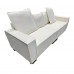 82" inch Modern Sofa, 2 Seater Modular Sofa with Extra Wide Armrests & 4 Throw Pillows for Home, Living Room - 4002