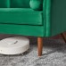 Velvet Sofa, 68 inch Mid Century Modern 3-Seater Sofa with 2 Pillows for Home, Office - MC9551