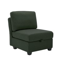 PALMILLA Armless Sofa, Middle Modular Customizable Sectional Sofa with Storage for Home, Living Room - SF20240221