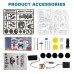 Kids STEM Toy, 6-in-1 Solar Robot Creation Kit for Educational Learning, Creative Fun - 219A