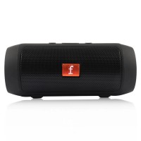 Portable Bluetooth Speaker | Wireless Stereo Speaker with Dual Speaker Design, USB & TF Card Playback, FM Radio, 800 mAh Battery, Compact Black Speaker for Home, Office, Travel & Outdoor Use