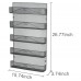 5-Tier Spice Rack Organizer, Hanging Wall Mount Spice Organizer for Cabinet, Pantry Door (Black) - B2045 