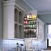 5-Tier Spice Rack Organizer, Hanging Wall Mount Spice Organizer for Cabinet, Pantry Door (Black) - B2045 
