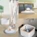 Spin Mop Bucket Set, Self Wringing Mope with 4 Microfiber Pads, Self Separation Dirty Clean Water System for Floor Cleaning, Hardwood, Laminate, Tile - WYL-801