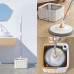 Spin Mop Bucket Set, Self Wringing Mope with 4 Microfiber Pads, Self Separation Dirty Clean Water System for Floor Cleaning, Hardwood, Laminate, Tile - WYL-801