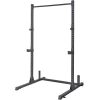 Squat Rack 800LB Capacity Power Rack 2"x 2" Steel Power Cage Exercise Stand with 2 J-Hooks for Bench Press, Weightlifting and Strength Training - 1026783