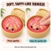Glitter Bun Squishy Toy Steamer Case Random Color