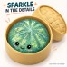 Glitter Bun Squishy Toy Steamer Case Random Color