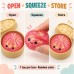 Glitter Bun Squishy Toy Steamer Case Random Color