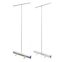Roll Up Banner Stand, 85 x 200 cm Retractable Display with Bag