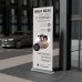 Roll Up Banner Stand, 85 x 200 cm Retractable Display with Bag Roll Up Banner Stand, 85 x 200 cm Retractable Display with Bag
