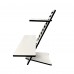 HARMONI Wooden Standing Desk, Laptop Desk Attachment Height Adjustable Stand Table Raiser for Home, Office (White)