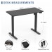 Electric Standing Desk, 120 x 60 cm Steel Adjustable Height Desk, Quick Assembly, Ultra-Quiet Motor - SM22F-05R-1260