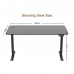 Electric Standing Desk, 160 x 70 cm Steel Adjustable Height Desk, Quick Assembly, Ultra-Quiet Motor - SM22F-05R-1670