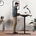 Electric Standing Desk, 160 x 70 cm Steel Adjustable Height Desk, Quick Assembly, Ultra-Quiet Motor - SM22F-05R-1670