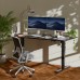 Electric Standing Desk, 160 x 70 cm Steel Adjustable Height Desk, Quick Assembly, Ultra-Quiet Motor - SM22F-05R-1670