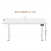 Electric Standing Desk, 160 x 70 cm Steel Adjustable Height Desk, Quick Assembly, Ultra-Quiet Motor - SM22F-05R-1670