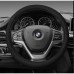 Black Steering Wheel Cover Set, Fabric, 5 Piece Car Interior Kit