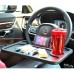 Multi-Purpose Steering Wheel Tray Double-Sided Eating Tray Laptop Desk Workstation