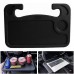 Steering Wheel Tray, 2-Sided Car Laptop Desk & Food Tray, Lightweight Portable Vehicle Table with Cup Holder & Pen Slot, 17 x 11 in, for Parked Car Work, Travel, Meals & Reading