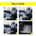 Steering Wheel Tray, 2-Sided Car Laptop Desk & Food Tray, Lightweight Portable Vehicle Table with Cup Holder & Pen Slot, 17 x 11 in, for Parked Car Work, Travel, Meals & Reading