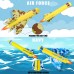 4-Pack Step-Powered Rocket, Glider Stunt Flyer Foam Plane Outdoor Rocket Toy with Adjustable Launcher for Kids, Boys, Girls - Plane-002