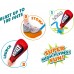 6-Pack Step-Powered Rocket, Foam Outdoor Rocket Toy with Step Launcher, STEM Learning Educational Toy for Kids, Boys, Girls - STP-RKT