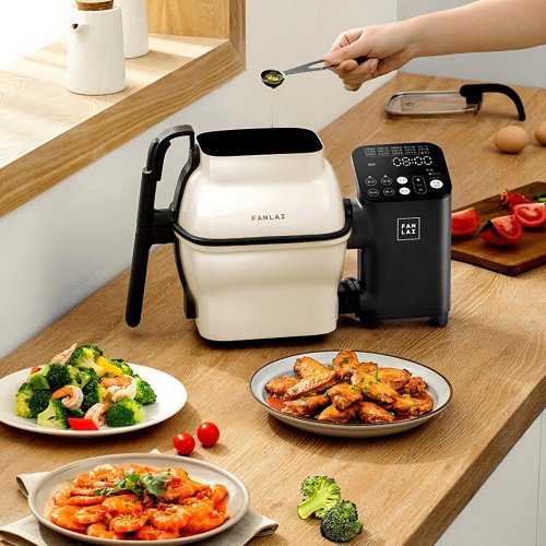 FanLai Smart Multifunctional Automatic Cooker Stir-fry Machine with 14  Cooking Modes - 2.2L