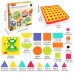 BeebeeRun Kids DIY Jigsaw Puzzle, Early Educational Shape Colour Recognition Mosaic Toy Set