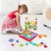 BeebeeRun Kids DIY Jigsaw Puzzle, Early Educational Shape Colour Recognition Mosaic Toy Set