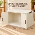  Storage Cabinet 2 Doors Cream 68.5 cm for Home