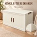  Storage Cabinet 2 Doors Cream 68.5 cm for Home