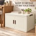  Storage Cabinet 2 Doors Cream 68.5 cm for Home