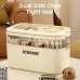 4-Layer Storage Box, Transparent Medicine Organizer Box with Side Locks for Medicine, Cosmetics, Jewelry, Tools - 8801-2