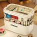 4-Layer Storage Box, Transparent Medicine Organizer Box with Side Locks for Medicine, Cosmetics, Jewelry, Tools - 8801-2