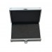 Aluminum Storage Case with Foam Insert Silver Portable Protective Box with Metal Latch, Reinforced Corners, 22 x 14 x 6 cm Tool, Collectible & Small Item Storage