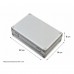 Aluminum Storage Case with Foam Insert Silver Portable Protective Box with Metal Latch, Reinforced Corners, 22 x 14 x 6 cm Tool, Collectible & Small Item Storage