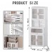 73" Kitchen Pantry Storage Cabinet, Collapsible Storage Organizer with Rotating Wheels for Home, Kitchen, Living Room - F8851-4