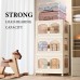 3-Tier Stackable Storage Cabinet, Portable Collapsible Container Box with Wheels for Home, Kitchen, Bathroom, Office (Clear) - YT7013-1