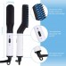 Hair Straightening Brush, 2 in 1 Hair Beard Electric Heated Brush, Anti-Scald for Men - HJ21471