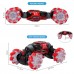 2.4G Dual Remote Control Climbing Distortion Vehicle RC Stunt Car Toy (Red) - UD2196A